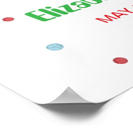 Farbenfrohe Eiscreme Ready Pop Kinderdusche Willko Poster (Ecke)