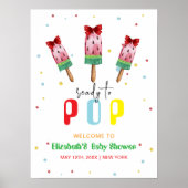Farbenfrohe Eiscreme Ready Pop Kinderdusche Willko Poster (Vorne)