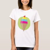 Farbenfrohe Eiscreme T-Shirt (Vorderseite)