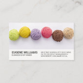 Farbenfrohe Eiscreme Visitenkarte (Rückseite)