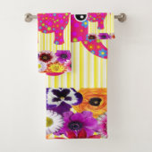 Farbenfrohe Elefantengelbe StreifenBadetücher Sets (Insitu)