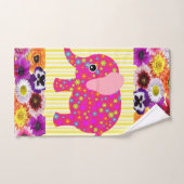 Farbenfrohe Elefantengelbe StreifenBadetücher Sets (Handtuch)