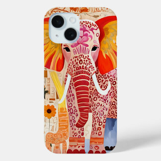Farbenfrohe Elefantenkollektion Kunst Case-Mate iPhone Hülle