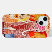 Farbenfrohe Elefantenkollektion Kunst Case-Mate iPhone Hülle (Rückseite (Horizontal))