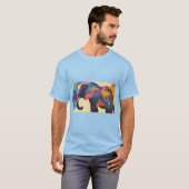 Farbenfrohe Elefantenkunst T-Shirt (Vorne ganz)