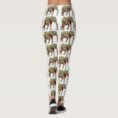 Farbenfrohe ElefantenLeggings Leggings (Rückseite)