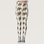 Farbenfrohe ElefantenLeggings Leggings (Vorderseite)