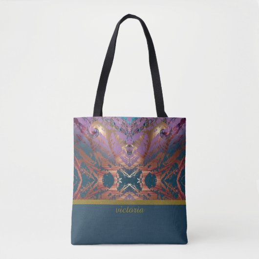Farbenfrohe Elegance Monogram Tasche (Vorderseite)
