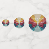 Farbenfrohe Elegante Rainbow Hochzeit Einladung Konfetti (Vorderseiten)