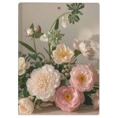 Farbenfrohe Elegante, Vintag inspiriert Blume Klemmbrett (Rückseite)