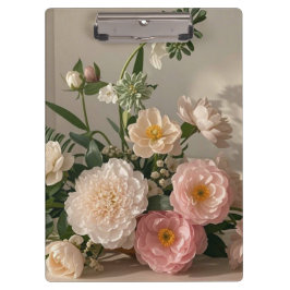 Farbenfrohe Elegante, Vintag inspiriert Blume Klemmbrett