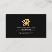 Farbenfrohe elektrische Blitzschlag Elektrischer Visitenkarte (Rückseite)