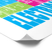 Farbenfrohe Elektrotechnik Poster (Ecke)