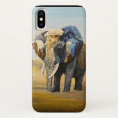 Farbenfrohe Elephant iPhone Gehäuse Case-Mate iPhone Hülle (Rückseite)
