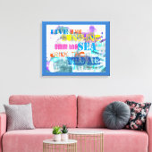 farbenfrohe Emerson Zitat Stretch Leinwand Wandkun (Insitu (Wohnzimmer))