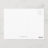 Farbenfrohe Emoji-Blume Postkarte (Rückseite)