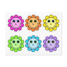 Farbenfrohe Emoji-Blume