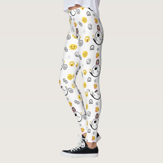 Farbenfrohe Emoji Leggings (Links)