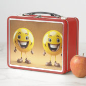 Farbenfrohe Emoji Metal Lunch Box (Beispiel)