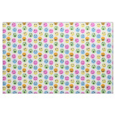 Farbenfrohe Emojis Emoticon Faces Gemusterte Print Stoff (Fat Quarter (45,7 x 55,9 cm))