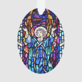 Farbenfrohe Engel-Ornament Ornament (Rückseite)