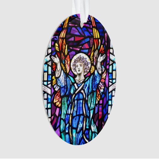 Farbenfrohe Engel-Ornament Ornament (Vorderseite)
