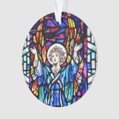 Farbenfrohe Engel-Ornament Ornament (Vorderseite)