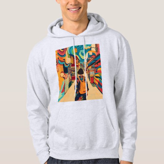 Farbenfrohe Entdeckungsreise: Ein lebhaftes Erlebn Hoodie (Vorderseite)