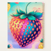 Farbenfrohe Erdbeere für Lehrer der 1. Klasse 2025 Planer (Rückseite)