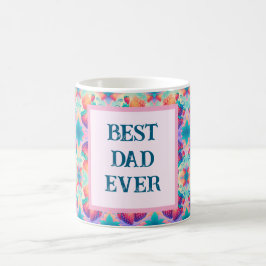 Farbenfrohe Erdbeere mit bester Vater je Kaffeetasse