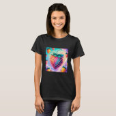 Farbenfrohe Erdbeere T-Shirt (Vorne ganz)