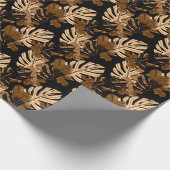 Farbenfrohe Erdbeere: Wasserfarbene, rosa Erbsen Geschenkpapier (Ecke)