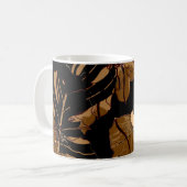 Farbenfrohe Erdbeere: Wasserfarbene, rosa Erbsen Kaffeetasse (Vorderseite Links)