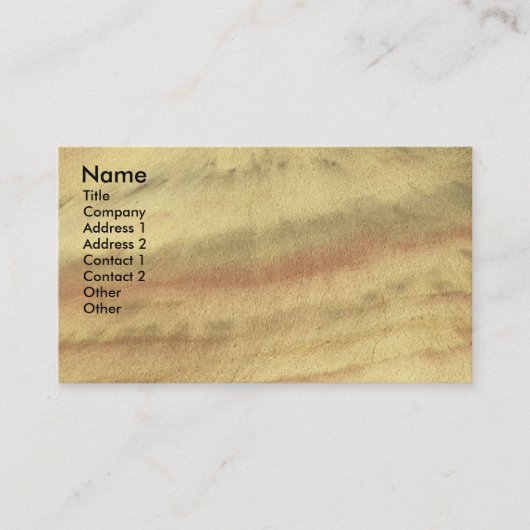 Farbenfrohe Erdtexte Visitenkarte (Vorderseite)