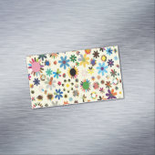 Farbenfrohe, erhabene Blüte Verlassen Magnetische Visitenkarte (Beispiel)