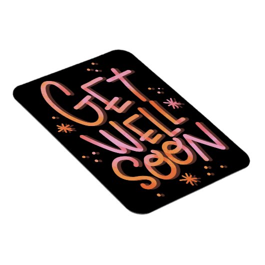 Farbenfrohe Erholung bald Magnet (Rechte Seite)