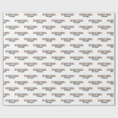 Farbenfrohe Erholungstherapeutin Geschenkpapier (Flach)