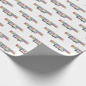 Farbenfrohe Erholungstherapeutin Geschenkpapier (Ecke)