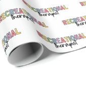 Farbenfrohe Erholungstherapeutin Geschenkpapier (Rolleneckpunkt)
