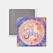 Farbenfrohe Erreichbarkeit für die Sterne Inspirat Magnet (Vorderseite/Rückseite)
