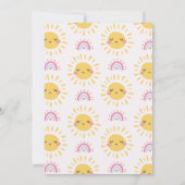 Farbenfrohe erste Reise rund um die Sonne 1. Gebur Einladung (Rückseite)