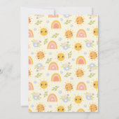 Farbenfrohe erste Reise um die Sonne 1. Einladung (Rückseite)