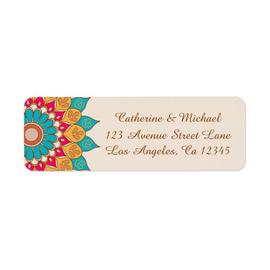 Farbenfrohe Ethnic Mandala Bold & Bright Wedding (Vorne)
