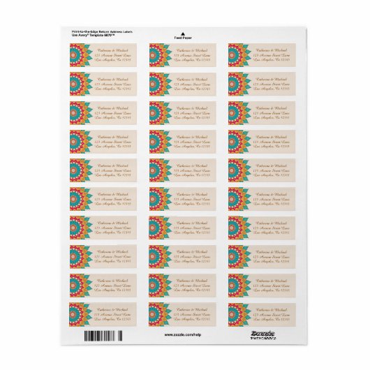 Farbenfrohe Ethnic Mandala Bold & Bright Wedding (Vorne)