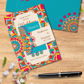 Farbenfrohe Ethnic Mandala Bold & Bright Wedding Einladungsbanderole