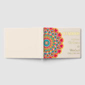 Farbenfrohe Ethnic Mandala Bold & Bright Wedding Gästebuch (Voll)