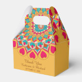 Farbenfrohe Ethnic Mandala Bold & Bright Wedding Geschenkschachtel (Vorderseite)