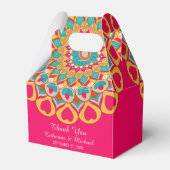 Farbenfrohe Ethnic Mandala Bold & Bright Wedding Geschenkschachtel (Vorderseite)
