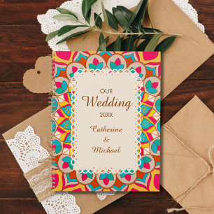 Farbenfrohe Ethnic Mandala Bold & Bright Wedding Planer