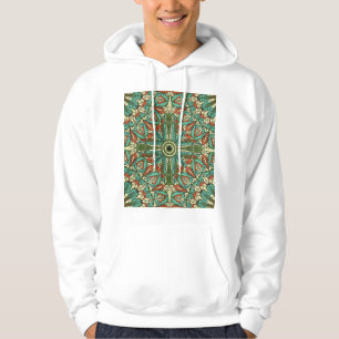 Farbenfrohe ethnische Arabeske: Vintage Ornamente Hoodie